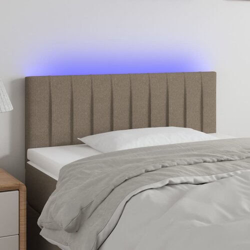 vidaXL LED uzglavlje smeđesivo 90x5x78/88 cm od tkanine Cijene