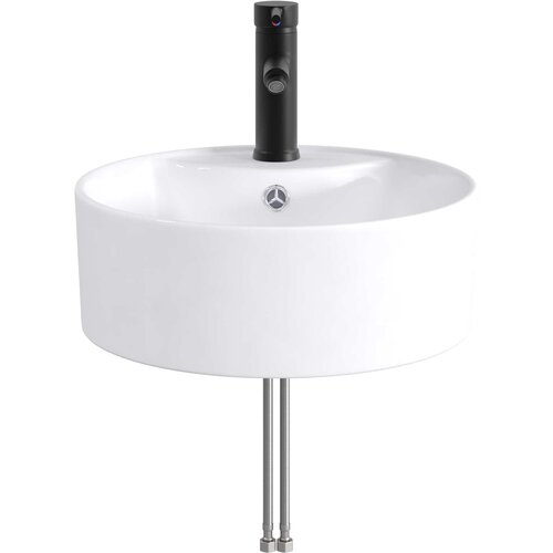  Umivaonik za kupaonicu Mat Crna 40,5 x 40,5 x 15 cm Metal Slike