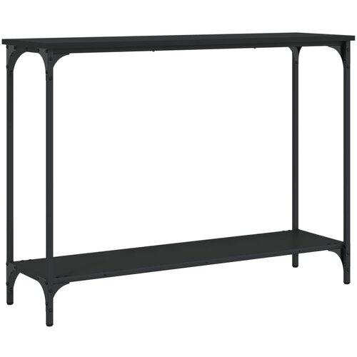 Maison Chic konzolna miza - miza ob steni črna 101x30,5x75 cm inženirski les, (21785934) Cene