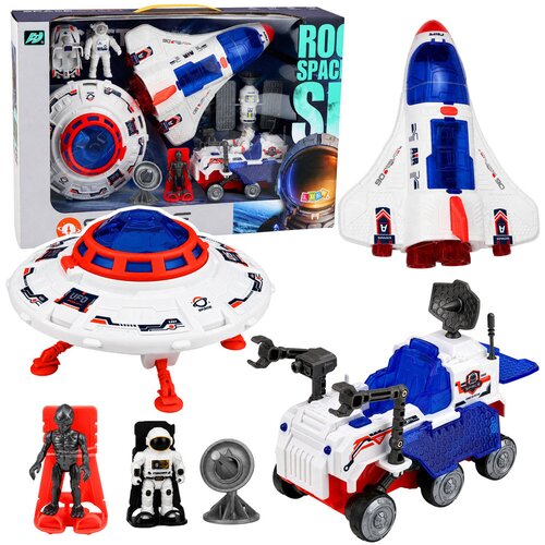 Space Shuttle Ufo Research Vehicle Satellite Astronauts Set Cene