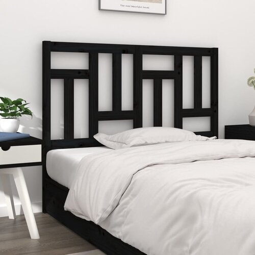 vidaXL Uzglavlje za krevet crno 205,5 x 4 x 100 cm od masivne borovine Cene