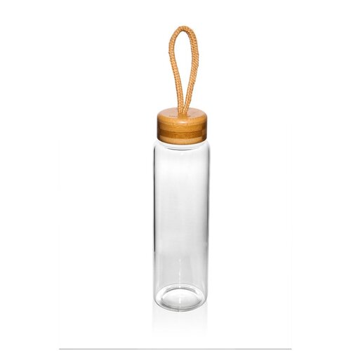 Bambum staklena boca s poklopcem od bambusa diem, 500 ml Slike