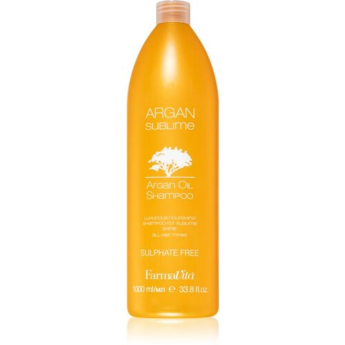FarmaVita Argan Sublime &amp;scaron;ampon brez sulfatov z arganovim oljem 1000 ml Slike