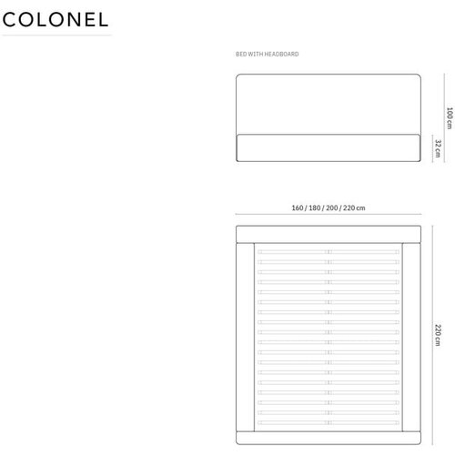 Cosmopolitan Design Bež oblazinjena zakonska postelja s prostorom za shranjevanje z letvenim dnom 180x200 cm Colonel &amp;ndash; Slike