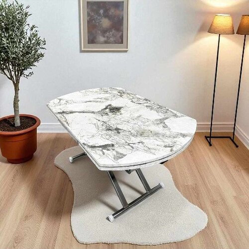 Hanah home Proširivi trpezarijski sto, Beli Cene