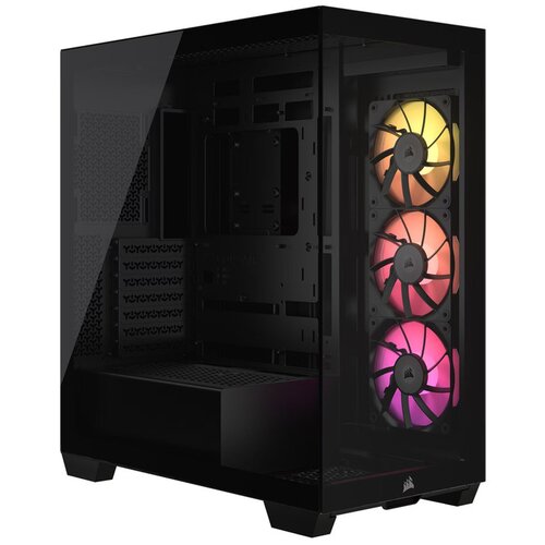 Corsair 3500X ARGB Mid-TowerCase, Black, 3xRS120 ARGB fansRadiator 360mm, GPU 410mm Slike