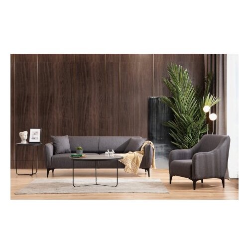 Atelier Del Sofa Trosed Belissimo 220x67x95cm Tamno siva Slike
