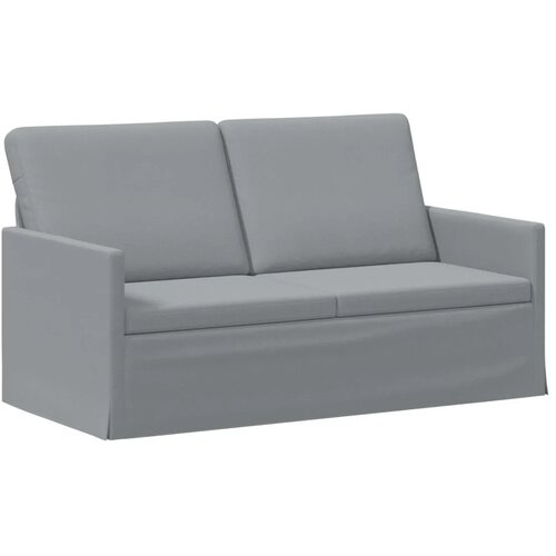  Set sofe 2 pcs Svjetlosiva Tkanina - Svjetlosiva Jednostruka + Dvostruka (140 cm) Slike