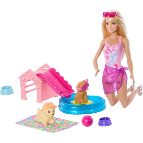 Barbie set bazen za &amp;scaron;tence s lutkom i dvije mascote, 3+ Slike
