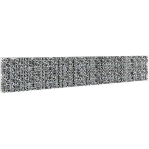  Gabionski zid s poklopcima od pocinčanog čelika 600 x 30 x 100 cm Slike