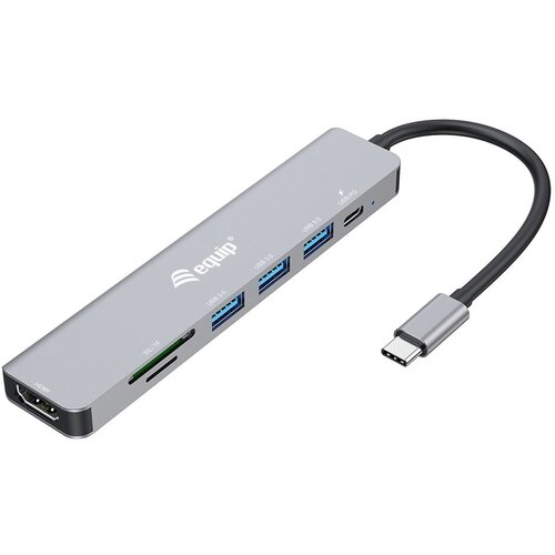 Equip USB-C 7 in 1 Multifunctional Adapter, HDMI 4K /60Hz, USB 3.2 Gen1 x 3 , TF /MICRO SD, 100W USB PD Cijene