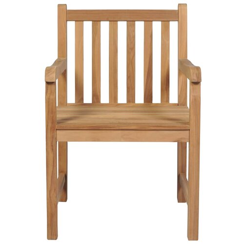  Vrtni blagovaonski set od 7 dijelova 140 x 80 cm masivno tikovino drvo Slike