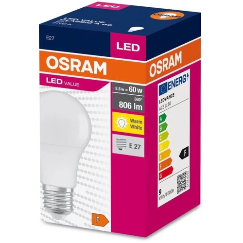Osram led žarulja value E27 8,5 w 2700 k a 60 Slike