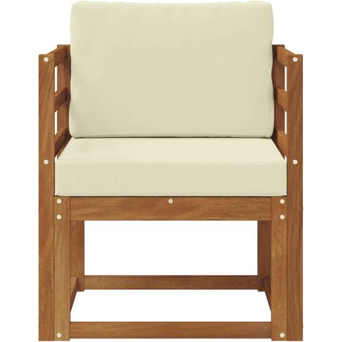  Set vanjskih sofa Čvrsto drvo akacije i poliester Slike