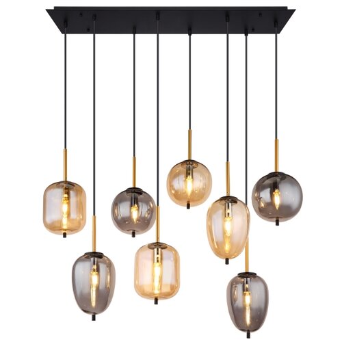 Globo 15345-8A - visilica na sajli blacky 8xE14/40W/230V mesing Slike