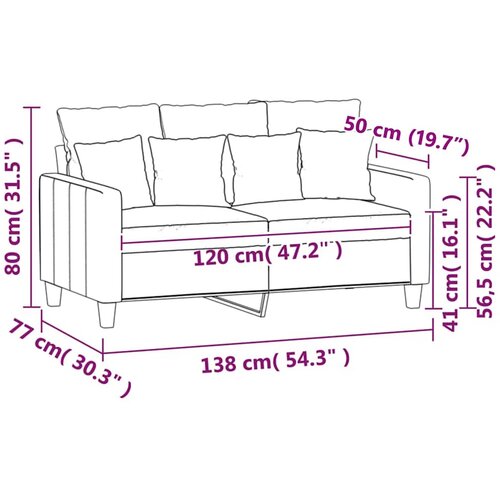  Dvosjed Plava 120 cm bar&amp;scaron;unasti Slike