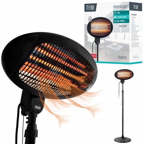 2000W Infracrvena električna grijalica za terasu od 2000 W s 3 postavke ipx4 Slike