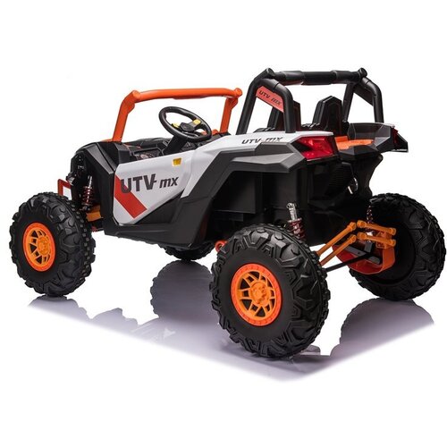 Lean Toys Otro&amp;scaron;ki avto akumulator Buggy UTV-MX 24V 4X4 bela lea Slike