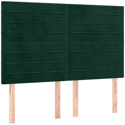  LED uzglavlje tamnozeleno 144x5x118/128 cm bar&amp;scaron;unasto Slike