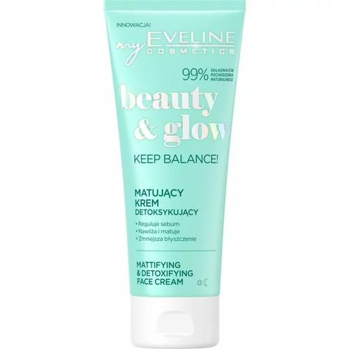 Eveline Cosmetics Beauty & Glow Keep Balance! matirajoča krema z razstrupljevalnim učinkom 75 ml
