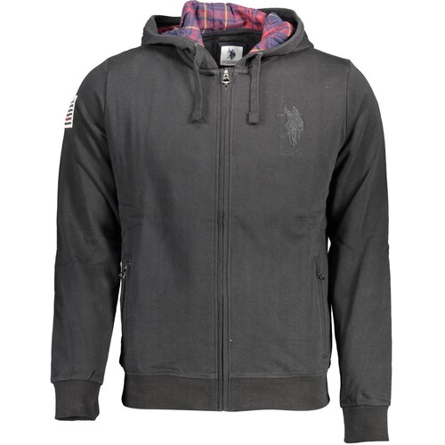U.S. Polo Assn. US POLO SWEATSHIRT WITH ZIP BLACK MAN Slike