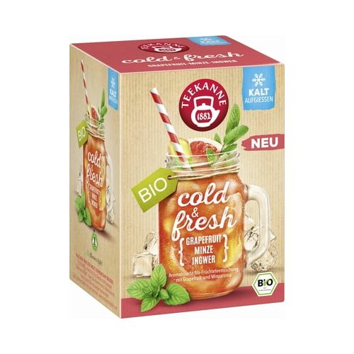 Teekanne Bio "Cold & Fresh" - grejp, metvica i đumbir - 41 g Cijene