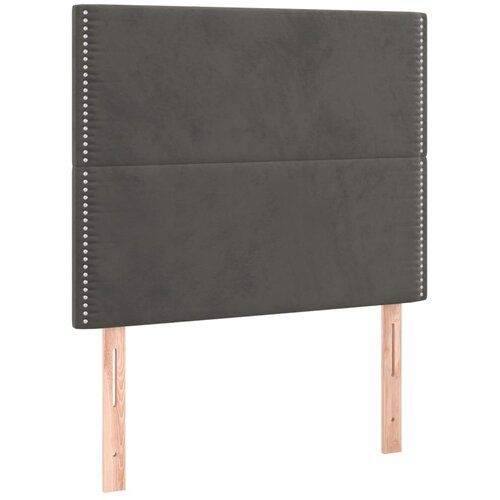 Box spring krevet s madracem tamnosivi 80 x 200 cm bar&amp;scaron;unasti Slike