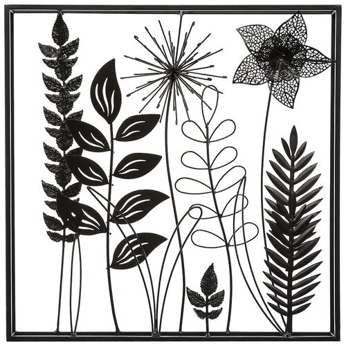 Atmosphera zidna dekoracija Ella 40x40 metal crna Slike