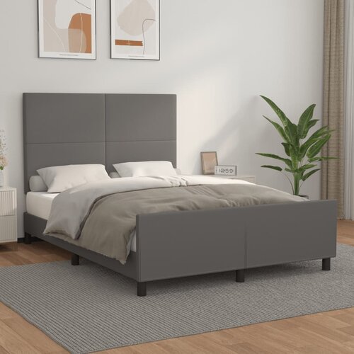  Okvir za krevet s uzglavljem sivi 140x200 cm od umjetne kože Cijene