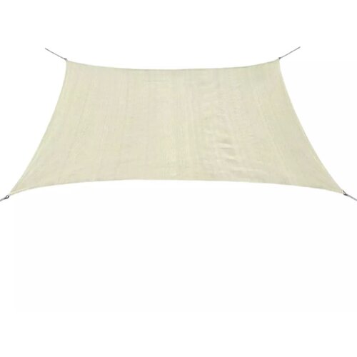 vidaXL Senčno jadro HDPE kvadratne oblike 2x2 m krem barve Cene