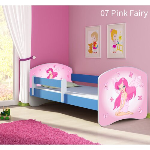  Otro&scaron;ka postelja ACMA z motivom, stranska modra 160x80 cm 07 Pink Fairy Cene