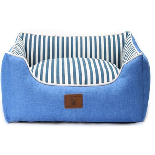  petJungle krevet za pse sa prugama Plavi L 75x60x18 cm Cene