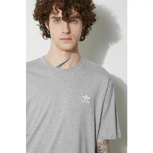 Adidas Pamučna majica Essential Tee za muškarce, boja: siva, melanž, IR9692