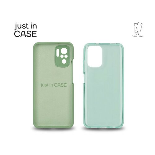 Just in case 2u1 extra case mix paket zeleni za Redmi note 10s ( MIX304GN ) Slike