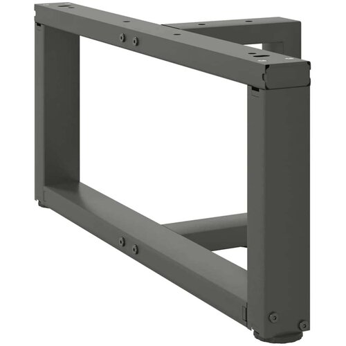  Noge za klubsko mizico v obliki črke T 2 kosa antracitne 60x25x(30-31) cm jeklo, (22123503) Cene