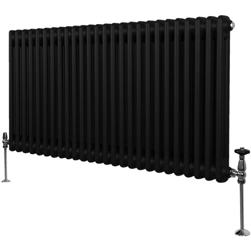 Monster Tradicionalni radiator z 2 stolpcema - 600 x 1192 mm - črn, (21569853) Cene