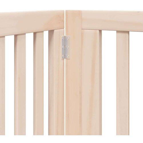 vidaXL Ograda za pse z vrati zložljiva 10 panelov 800 cm topolovina Cene