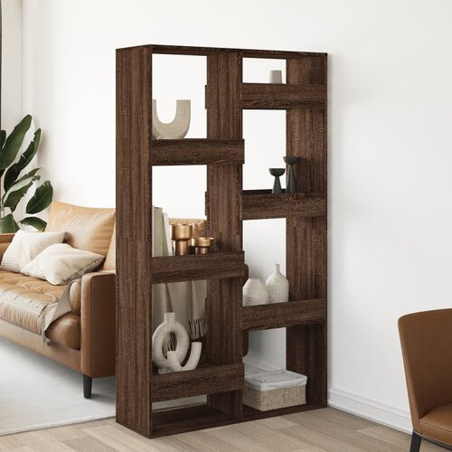 vidaXL Pregrada za prostor rjav hrast 100x33x175 cm inženirski les Cene