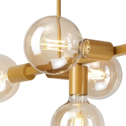  Luster na &amp;scaron;tapu ASTRID 8xE27/60W/230V zlatna Slike