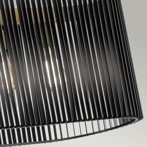 Quintiesse QN-LINARA-ISLE-BK - Luster na &amp;scaron;tapu LINARA 5xE27/60W/230V crna/zlatna Slike