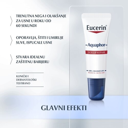 Eucerin aquaphor sos balsam za usne 10g Slike
