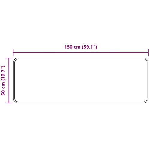  za tepih MARSA Crna 50 x 150 cm Poliester i PVC Slike