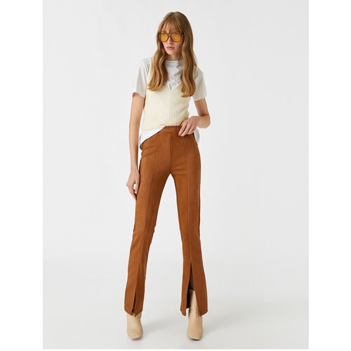 Koton Spanish Leg Leggings with Slit Detailed. Slike