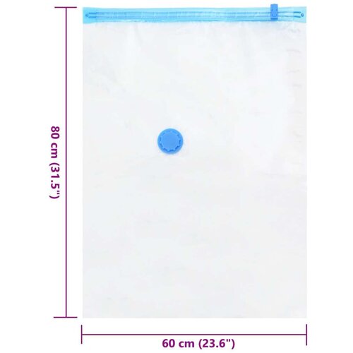 VidaXL vreća za putovanje s vakuumom Prozirna Plastika 80 x 60 cm Slike