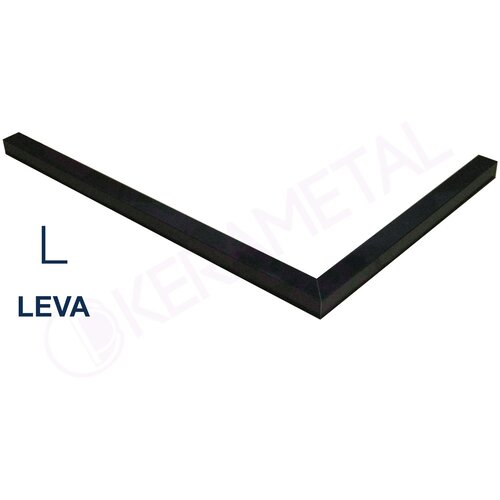 Kerametal Gredica za tu&scaron; kabinu LEVA 100x80 Crna 6x5cm Cene