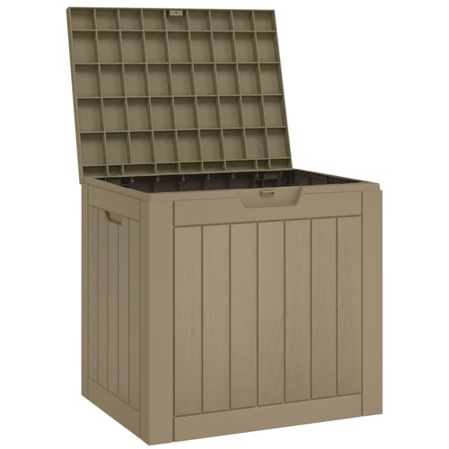  Vrtna kutija za pohranu siva 55,5 x 43 x 53 cm polipropilen Slike
