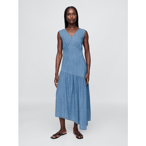 GAP Asymmetric denim midi dress - Women&amp;#039;s Slike