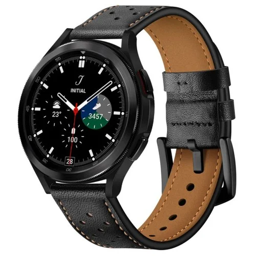  TECH-PROTECT LEATHER narukvica za SAMSUNG GALAXY WATCH 4 / 5 / 5 PRO / 6 BLACK