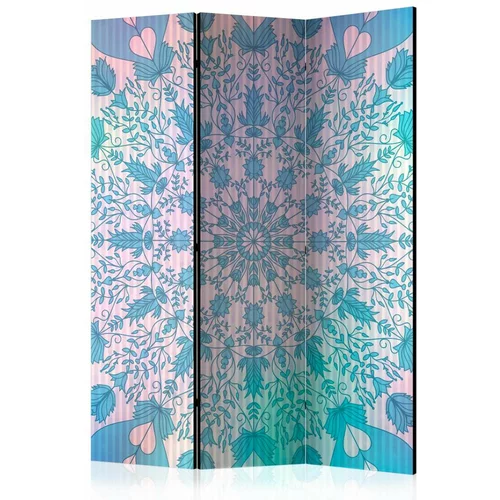  Paravan u 3 dijela - Girly Mandala (Blue) [Room Dividers] 135x172