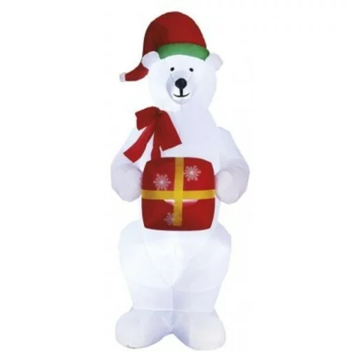 Emos lighting LED polarni medved z božičnim darilom napihljiv, 240 cm DCFC15